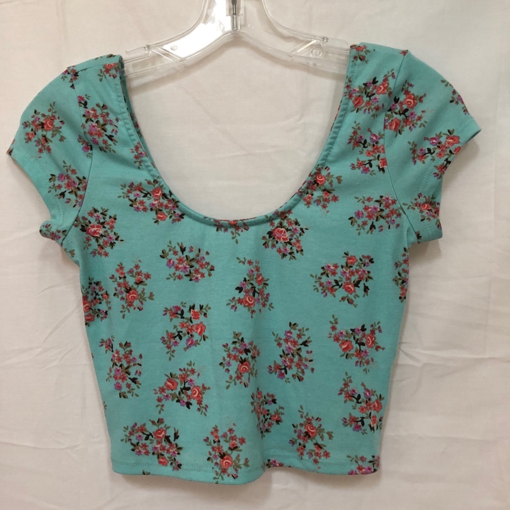 Blue Crop Top
